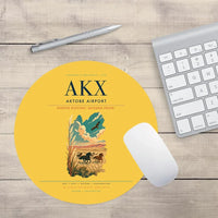 Thumbnail for Aktobe Airport (AKX) design on yellow round mouse pad