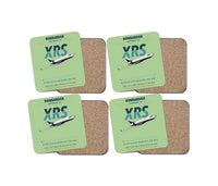 Thumbnail for Bombardier Global Express XRS design on light green 4 pieces set coaster