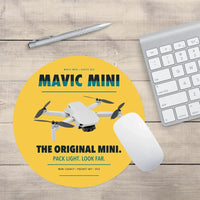 Thumbnail for DJI Mavic Mini design on yellow round mouse pad