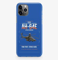 Thumbnail for Boeing AH-64E Apache Guardian design on blue magsafe iphone case, for iPhone Pro Max