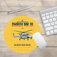 Thumbnail for HAL ALH Dhruv Mk III design on yellow round mouse pad