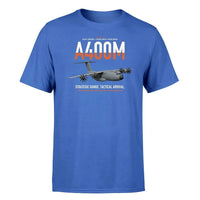 Thumbnail for Airbus A400M Atlas design on blue t-shirt, single-side print