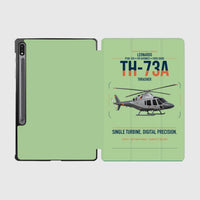 Thumbnail for Leonardo TH-73A Thrasher design on light green samsung tablet tablet case