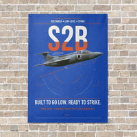 Thumbnail for Blackburn Buccaneer S2B vertical canvas print - no frame - blue background