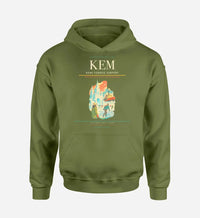Thumbnail for Kemi-Tornio Airport (KEM) design on green army hoodie single-side print