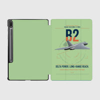 Thumbnail for Avro Vulcan B2 design on light green samsung tablet tablet case