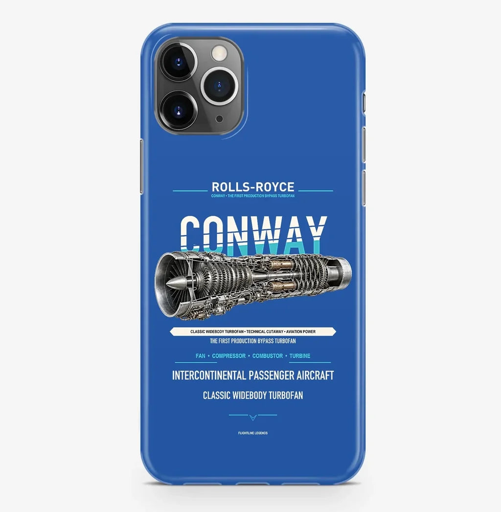 CONWAY Case ProMax design on blue iphone case promax
