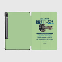 Thumbnail for RB211-524 design on light green samsung tablet tablet case