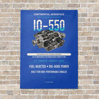 Thumbnail for IO-550 vertical canvas print - no frame - blue background