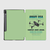 Thumbnail for Parrot ANAFI USA design on light green samsung tablet tablet case