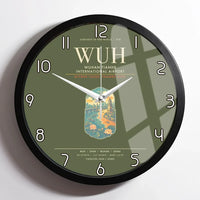 Thumbnail for Wuhan Tianhe International Airport WUH Wall-Clock Framed - Green Army