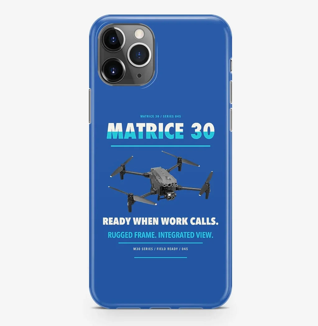 DJI Matrice 30 Case ProMax design on blue iphone case promax