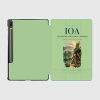 Thumbnail for Ioannina National Airport (IOA) design on light green samsung tablet tablet case