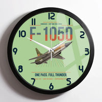 Thumbnail for F-105D Thunderchief design on light green framed wall clock