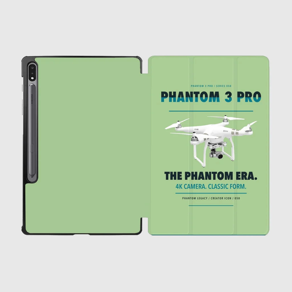 DJI Phantom 3 Professional design on light green samsung tablet tablet case