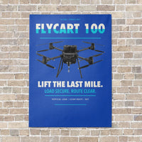 Thumbnail for DJI FlyCart 100 vertical canvas print - no frame - blue background