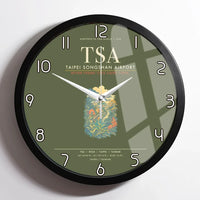 Thumbnail for Taipei Songshan Airport TSA Wall-Clock Framed - Green Army