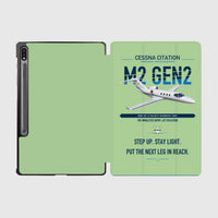 Thumbnail for Cessna Citation M2 Gen2 design on light green samsung tablet tablet case
