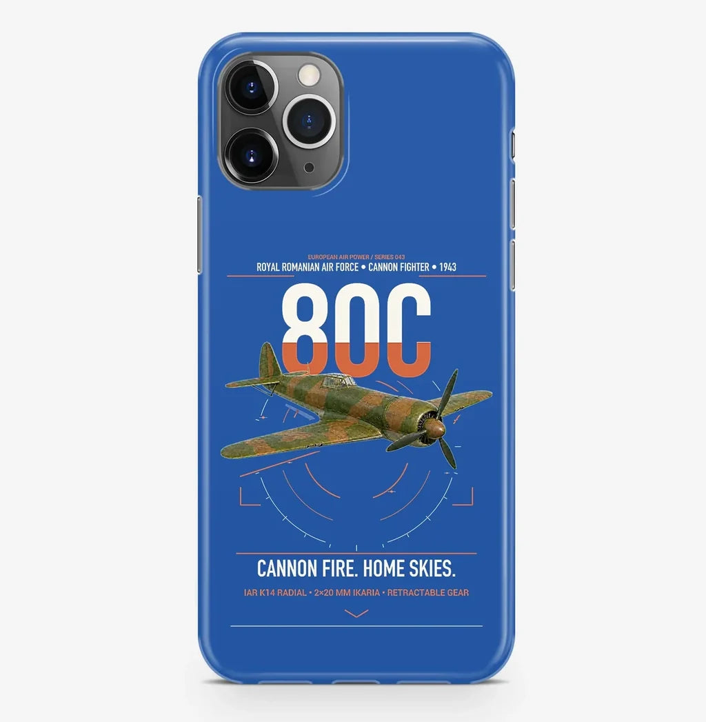 IAR 80C design on blue magsafe iphone case, for iPhone Pro Max