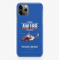 Thumbnail for Leonardo AW189 design on blue magsafe iphone case, for iPhone Pro Max