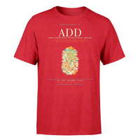 Thumbnail for Addis Ababa Airport (ADD) T-Shirt single-side front print in Red | addis-ababa-add-airport-double-side-t-shirt