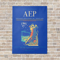 Thumbnail for Aeroparque Jorge Newbery AEP — Buenos Aires vertical canvas print - no frame - blue background