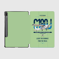 Thumbnail for Cessna 180J Skywagon design on light green samsung tablet tablet case