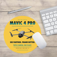 Thumbnail for DJI Mavic 4 Pro design on yellow round mouse pad
