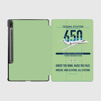 Thumbnail for Cessna Citation 650 - Citation III design on light green samsung tablet tablet case