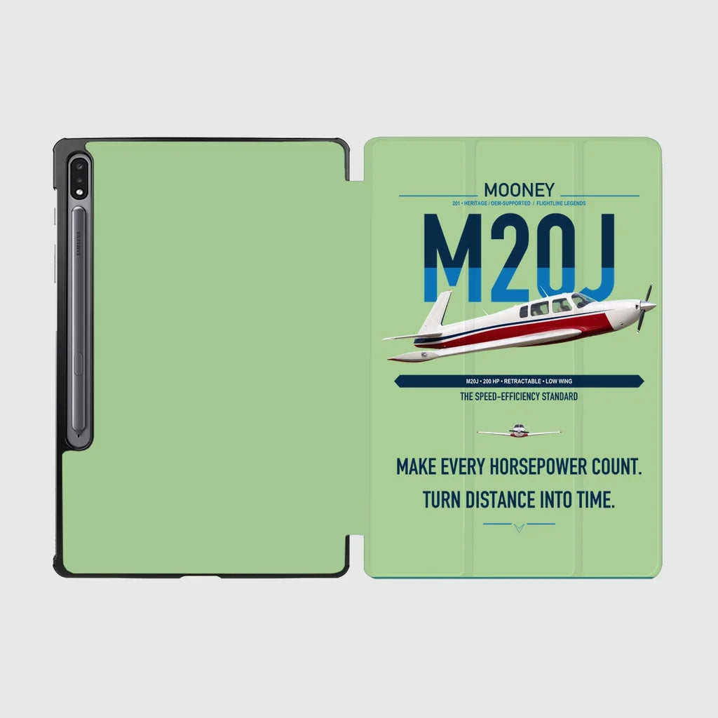 Mooney M20J 201 design on light green samsung tablet tablet case