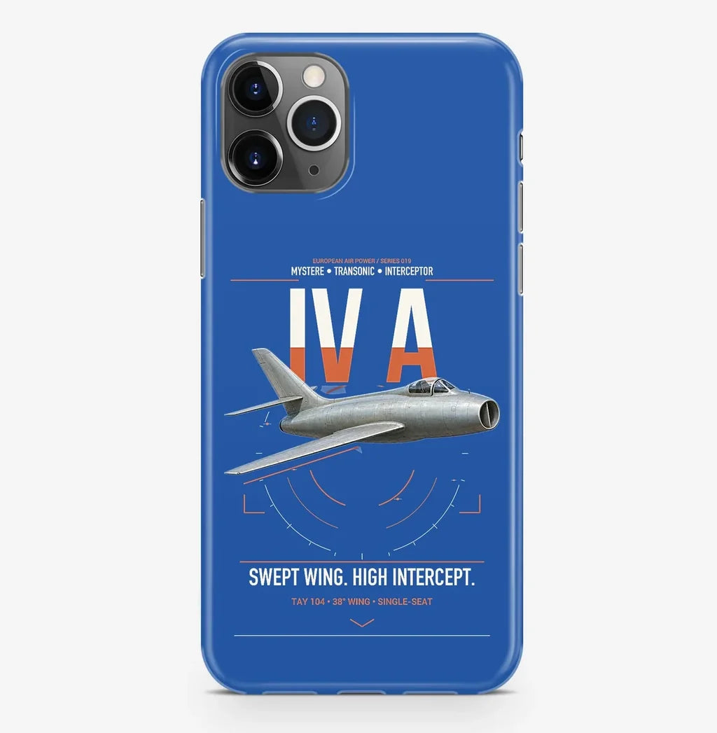 Dassault Mystère IV A design on blue magsafe iphone case, for iPhone Pro Max