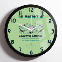 Thumbnail for DJI Matrice 4T design on light green framed wall clock