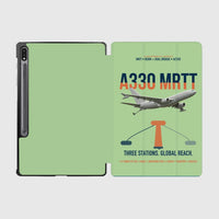 Thumbnail for Airbus A330 MRTT design on light green samsung tablet tablet case
