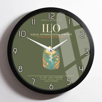 Thumbnail for Iloilo International Airport ILO Wall-Clock Framed - Green Army