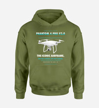 Thumbnail for DJI Phantom 4 Pro V2.0 design on green army hoodie single side