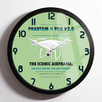 Thumbnail for DJI Phantom 4 Pro V2.0 design on light green framed wall clock