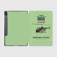 Thumbnail for Robinson R66 design on light green samsung tablet tablet case