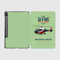 Thumbnail for Airbus H130 design on light green samsung tablet tablet case