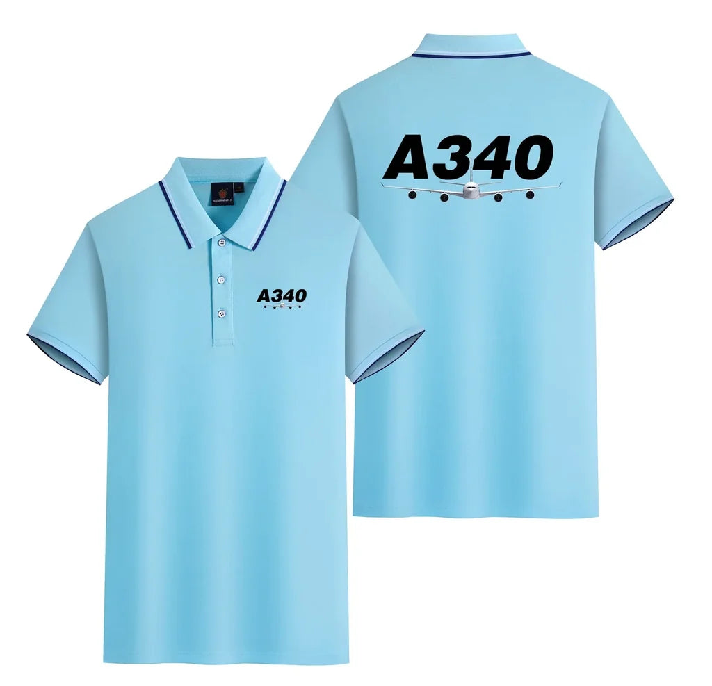 Customisable Airbus A340 Polo Shirt - view 20