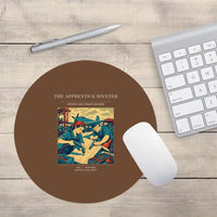 Thumbnail for VINTAGE G4530 - The Apprentice Riveter - Designed Mouse Pads design on brown round