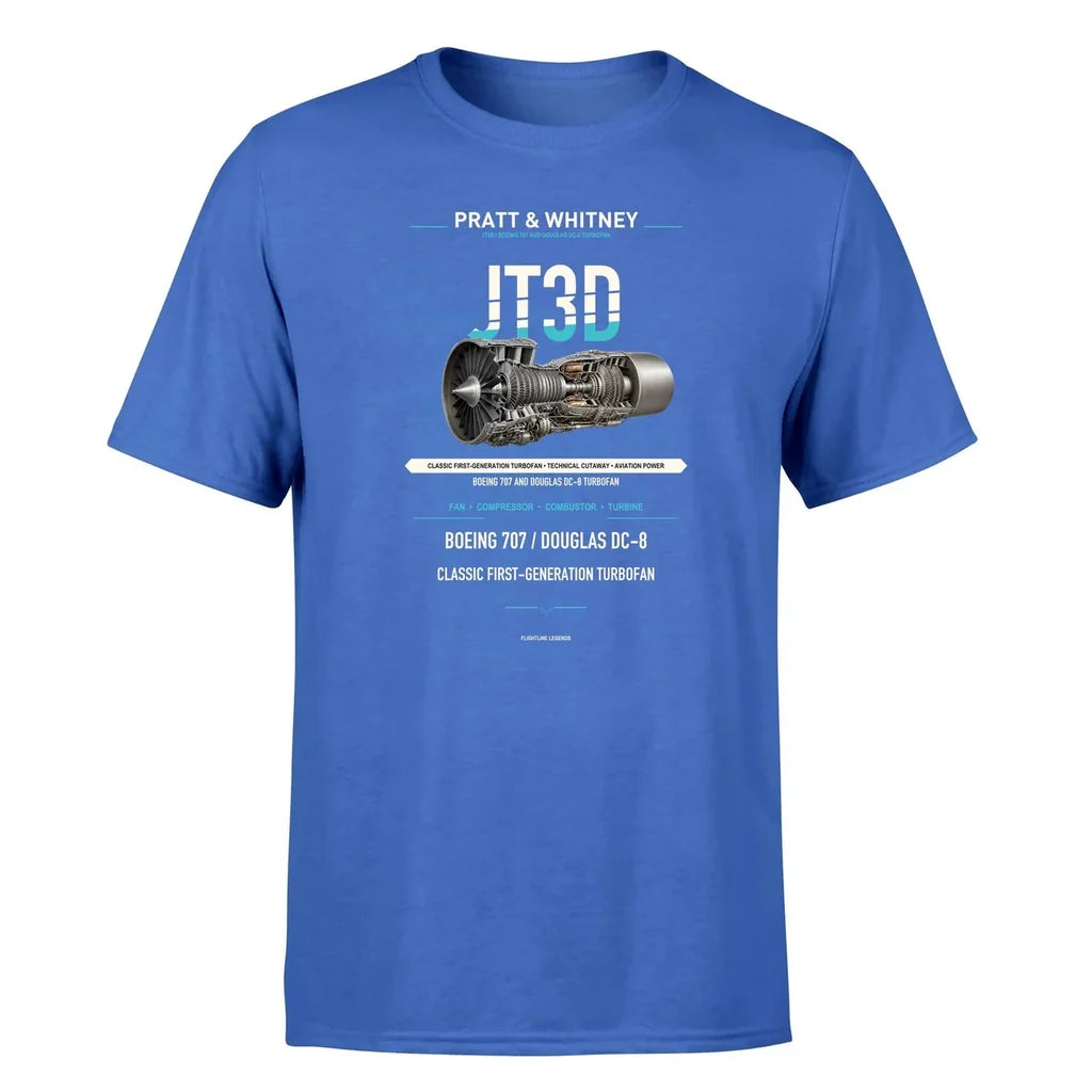 JT3D design on blue single side