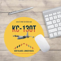 Thumbnail for KC-130T NP2000 design on yellow round mouse pad
