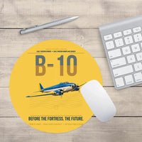 Thumbnail for Martin B-10 design on yellow round mouse pad