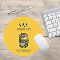Thumbnail for Savannah-Hilton Head International Airport (SAV) design on yellow round mouse pad