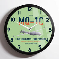 Thumbnail for MQ-1C Gray Eagle ER design on light green framed wall clock