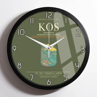 Thumbnail for Sihanouk International Airport Sihanoukville KOS Wall-Clock Framed - Green Army