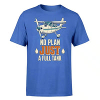 Thumbnail for SIGNAL 530 - No Plan Just A Full Tank - Premium T-Shirt design on blue premium t shirt