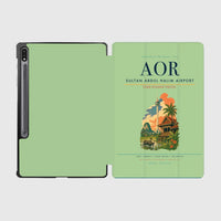 Thumbnail for Sultan Abdul Halim Airport (AOR) design on light green samsung tablet tablet case