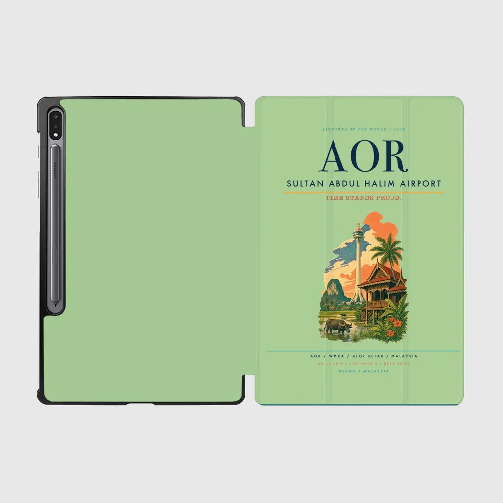 Sultan Abdul Halim Airport (AOR) design on light green samsung tablet tablet case