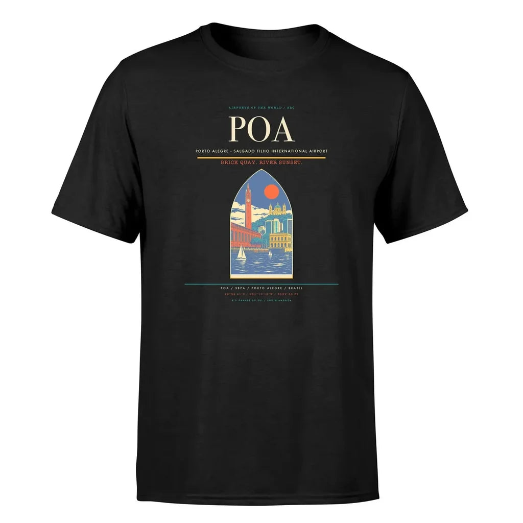 Porto Alegre Airport (POA) Premium T-Shirt Black
